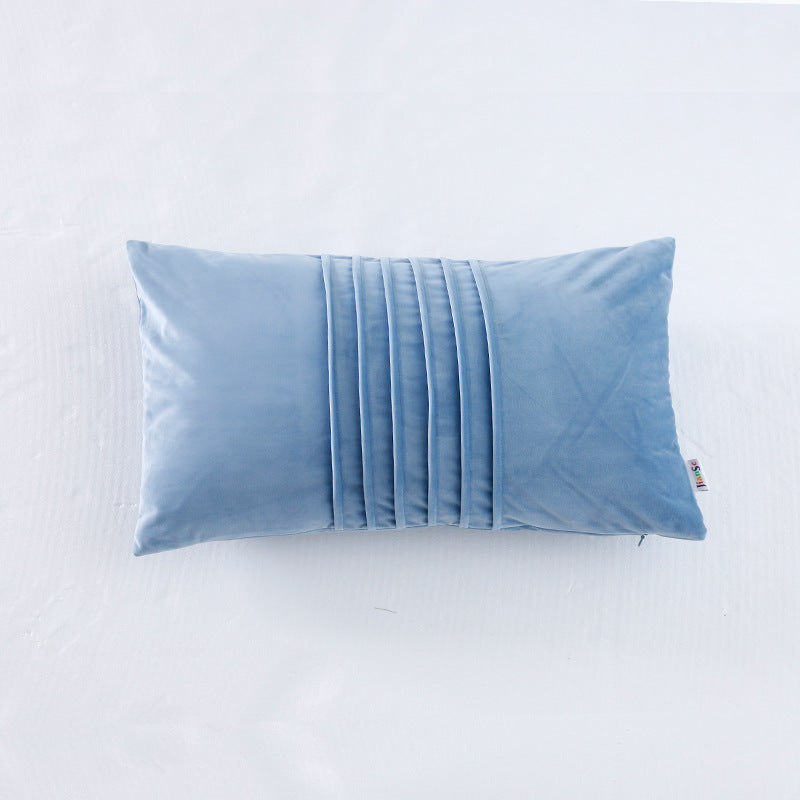 HKM-006611 Solid Color Velvet Cushion Cover with PP Cotton Filling - 30×50CM