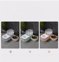 HKM-0066749 Rotating Double Bowl Pet Drinking Station for Cats and Dogs