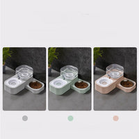 HKM-0066749 Rotating Double Bowl Pet Drinking Station for Cats and Dogs