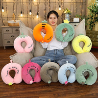 HKM-006675 Cartoon U-Shaped Memory Foam Cervical Pillow for Comfort and Support