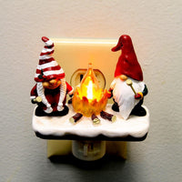 HKM-006675 Cross-border Arrival Christmas Night Bonfire Resin Lamp - Decorative Night Light for Holiday Cheer