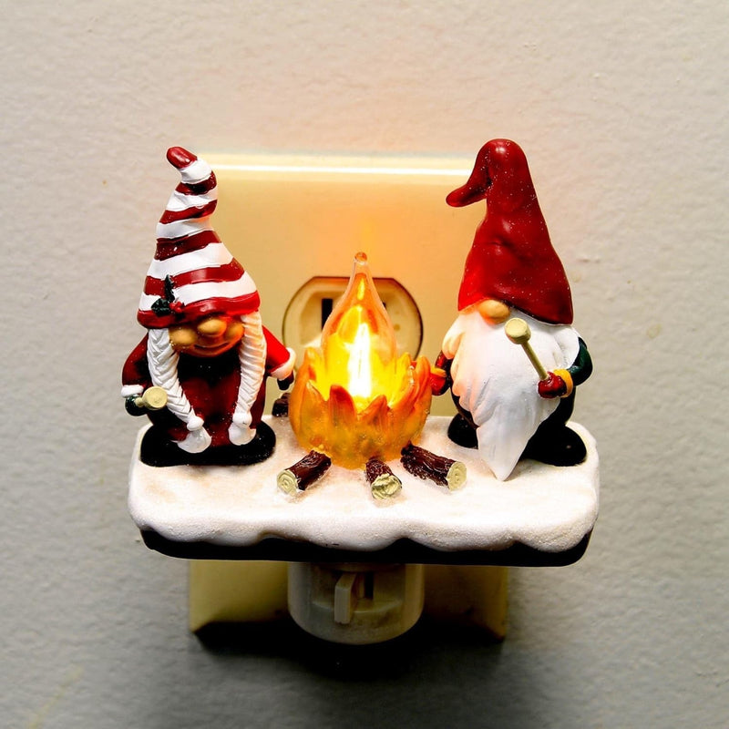 HKM-006675 Cross-border Arrival Christmas Night Bonfire Resin Lamp - Decorative Night Light for Holiday Cheer