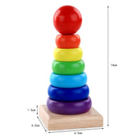 HKM-006675 Montessori Wooden Animal Math Clock and Musical Instrument Educational Toy Set for Kids