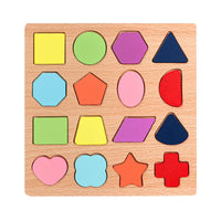 HKM-006675 Montessori Wooden Animal Math Clock and Musical Instrument Educational Toy Set for Kids
