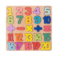 HKM-006675 Montessori Wooden Animal Math Clock and Musical Instrument Educational Toy Set for Kids