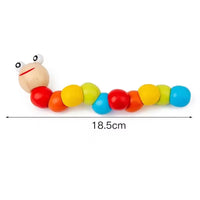 HKM-006675 Montessori Wooden Animal Math Clock and Musical Instrument Educational Toy Set for Kids