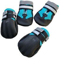 HKM-0067389 Breathable and Stylish Dog Shoe Covers - Anti-Slip Leather with Rubber Sole