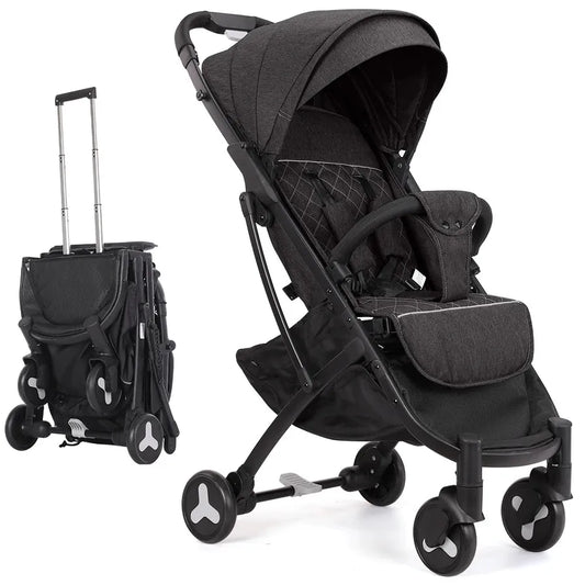 HKM-006739 Eco-Friendly Lightweight Foldable Stroller for Babies - Travel Pushchair Safety Design