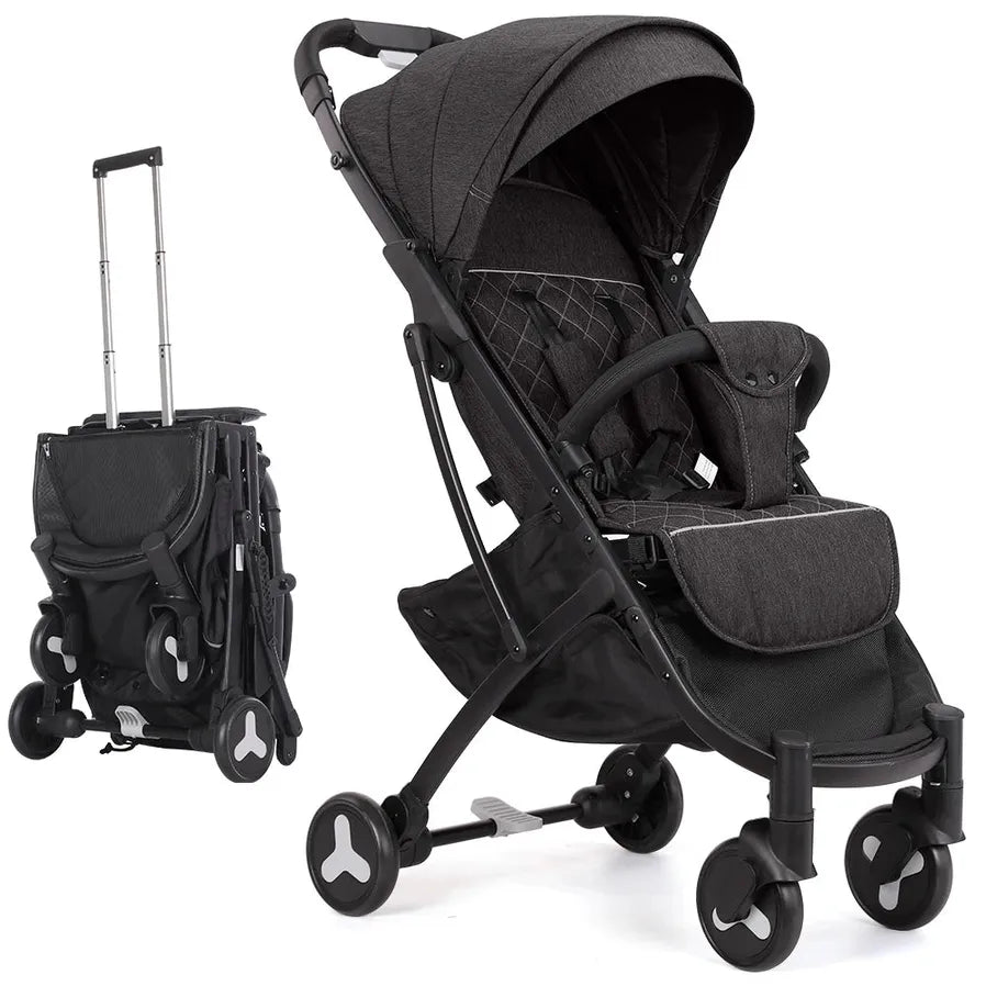HKM-006739 Eco-Friendly Lightweight Foldable Stroller for Babies - Travel Pushchair Safety Design