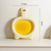 HKM-0068029 Ceramic Cat Bowl - Shallow Pet Plate for Food and Snacks
