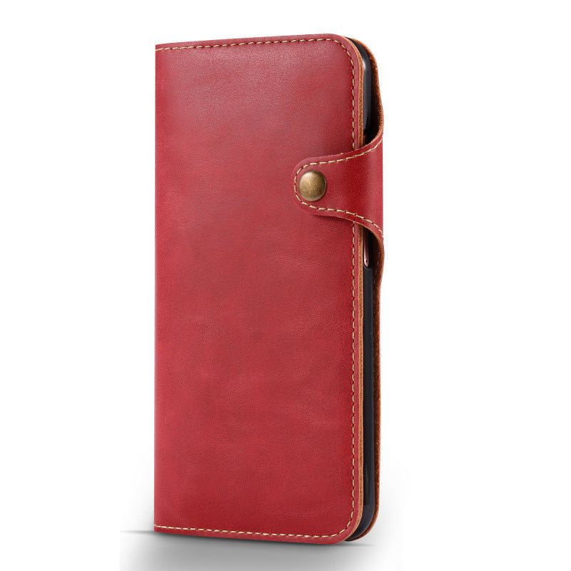 HKM-006803 Ultra-Thin Flip Phone Case for Samsung Galaxy Note 8, S8 Plus, S9/S9 Plus with Card Holder