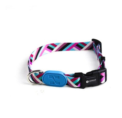 HKM-0068541 Colorful Adjustable Dog Collar for Small, Medium, and Large Dogs - Durable Design with Varying Widths