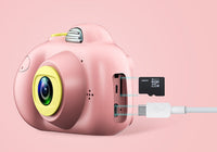 HKM-006931 Kids' Compact Digital Camera - 2.0 Inch LCD, 1080p Recording, Built-in Battery - Pink, Red, Blue, Camouflage
