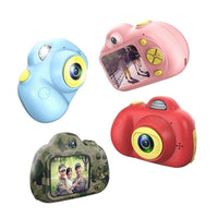 HKM-006931 Kids' Compact Digital Camera - 2.0 Inch LCD, 1080p Recording, Built-in Battery - Pink, Red, Blue, Camouflage