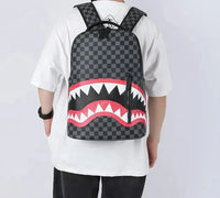 HKM-0069843 Sprayground Shark Design Large Capacity Waterproof Backpack for School and Travel