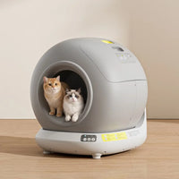 HKM-006995 Smart Self-Cleaning Cat Litter Box with APP Control - 78L Capacity, Automatic Odor Control, Dust-Free Design