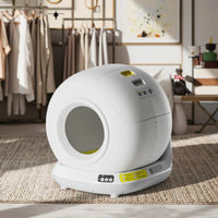 HKM-006995 Smart Self-Cleaning Cat Litter Box with APP Control - 78L Capacity, Automatic Odor Control, Dust-Free Design