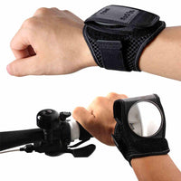 HKM-007059 Adjustable Bicycle Rearview Mirror with Quick Installation and Wrist Strap