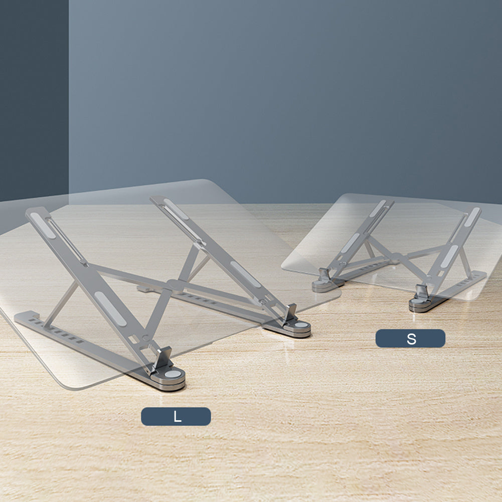 HKM-007251 Adjustable Portable Aluminum Laptop Stand for 11-17.3 Inch Devices