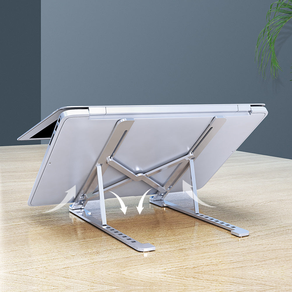 HKM-007251 Adjustable Portable Aluminum Laptop Stand for 11-17.3 Inch Devices