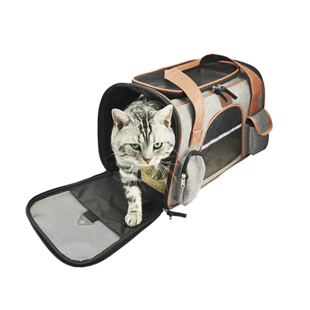 HKM-0072765 Small Oxford Cloth Dog Carrier Travel Car Seat - 45*24*28cm