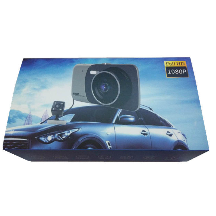 HKM-007379 Dual Lens Seamless Loop Video Tachograph with 3.6-inch Display and 140-Degree Shooting Angle