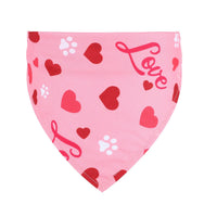 HKM-0073917 Valentine's Day Triangle Pet Scarf - Multiple Colors Available, Fits Neck Circumference 20-46CM