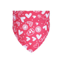 HKM-0073917 Valentine's Day Triangle Pet Scarf - Multiple Colors Available, Fits Neck Circumference 20-46CM