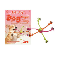 HKM-0074941 Interactive Chew-Resistant Knotted Rope Toy for Dogs, Made from Recycled Cotton