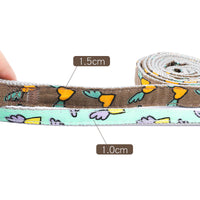 HKM-0075581 Cartoon Love Design Nylon Dog Traction Rope with Chest Strap - Available in Multiple Colors