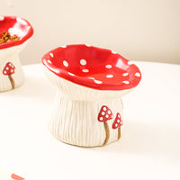 HKM-0076477 Creative Mushroom Pet Bowl for Cats and Dogs - Functional Food and Water Basin