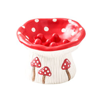 HKM-0076477 Creative Mushroom Pet Bowl for Cats and Dogs - Functional Food and Water Basin