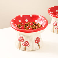 HKM-0076477 Creative Mushroom Pet Bowl for Cats and Dogs - Functional Food and Water Basin