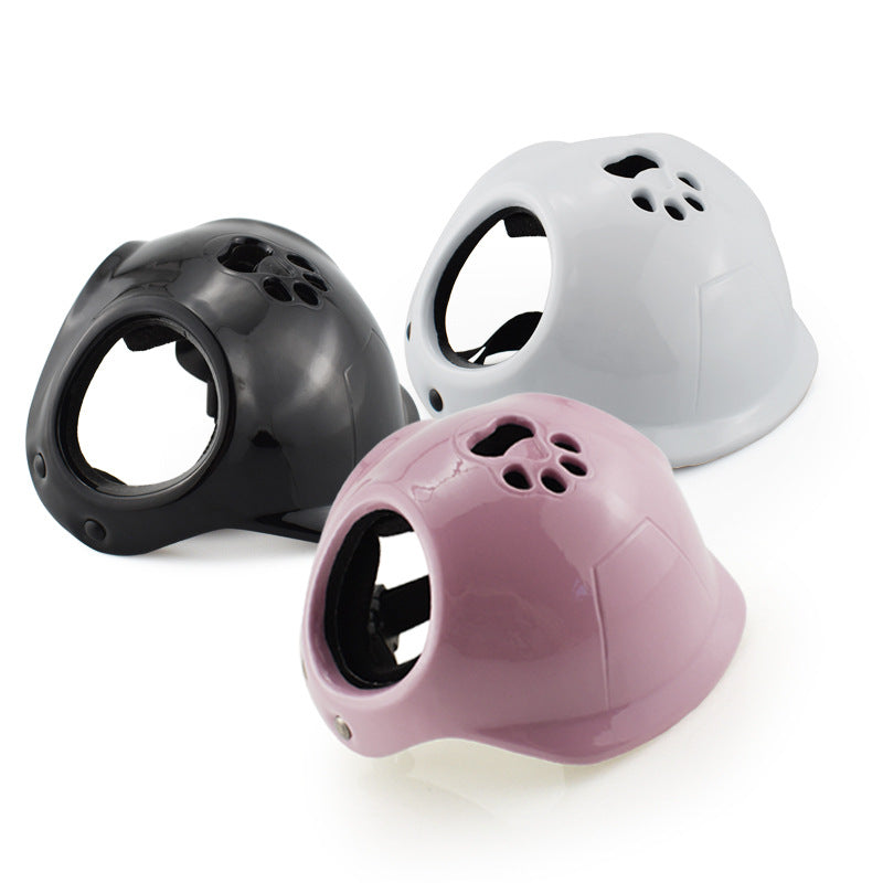 HKM-0076861 PET Helmet Cycling Hat for Small and Medium Dogs - Durable Plastic, Year-Round Use, Stylish Colors