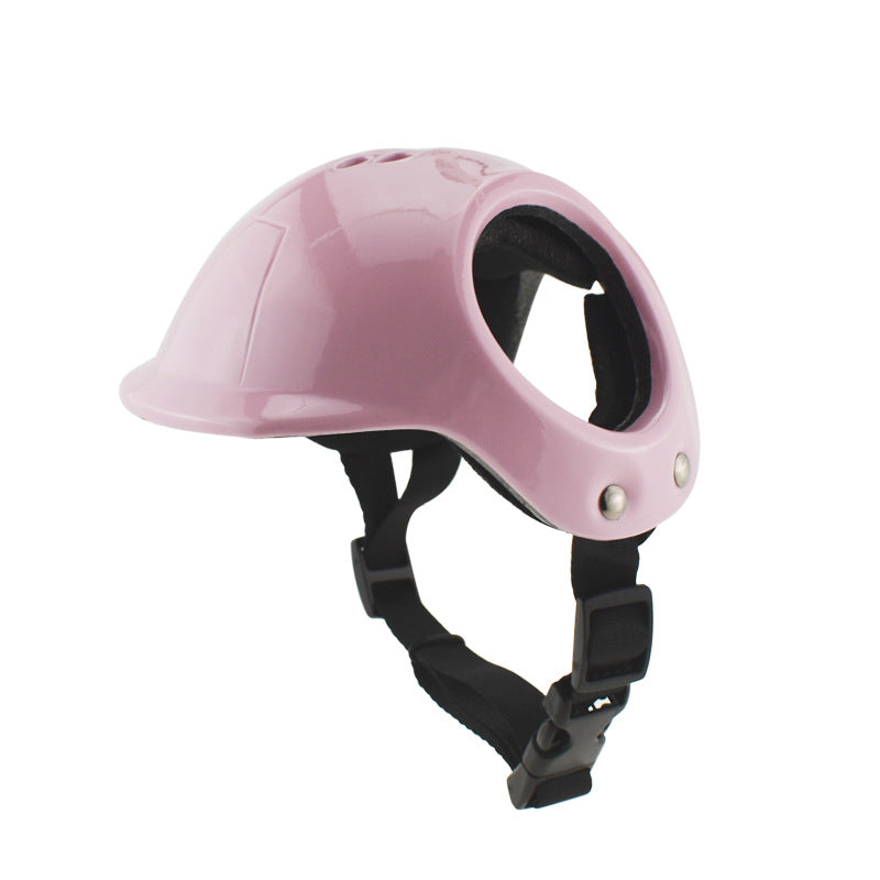 HKM-0076861 PET Helmet Cycling Hat for Small and Medium Dogs - Durable Plastic, Year-Round Use, Stylish Colors