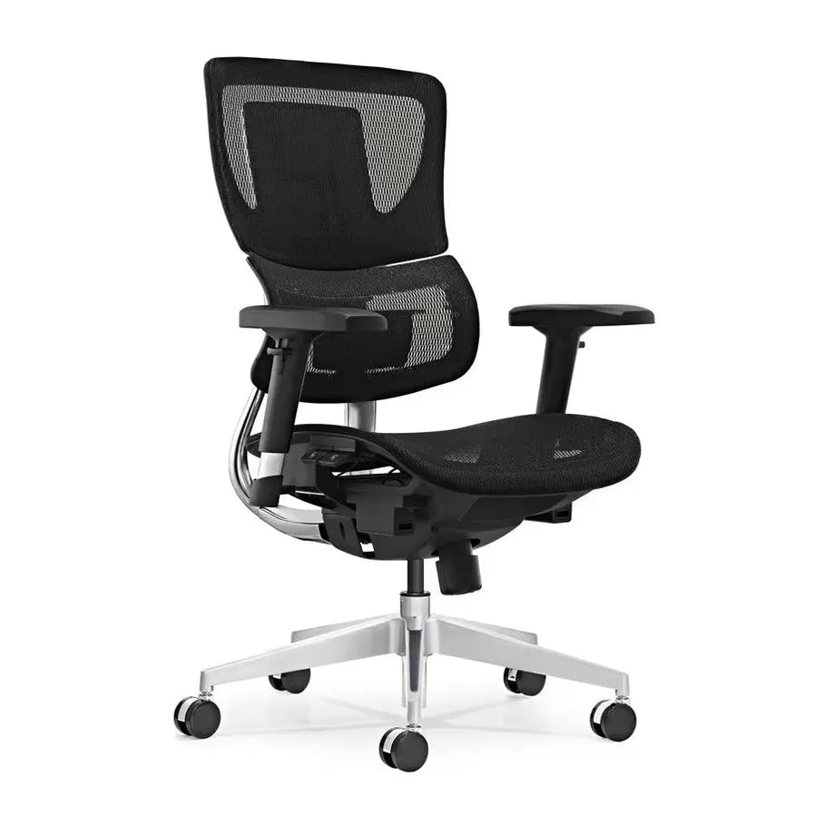 HKM-007955 Modern Ergonomic Mid-Back Office Mesh Chair with Adjustable Lift and Swivel Function for Conference Use