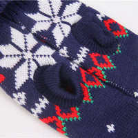 HKM-0080061 Navy Blue Snowflake Holiday Pet Clothing - Various Sizes Available