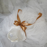 HKM-0080445 Elegant Ribbon Wedding Dress for Cats and Dogs - Various Sizes Available