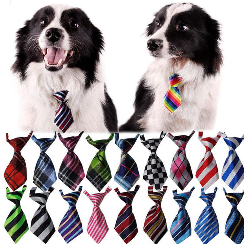 HKM-008083 Adjustable Kids' Pet Ties - Cloth Decoration for Dogs, Small Size 11CM x 5CM, Neck 22CM-45CM, 50PCS Pack