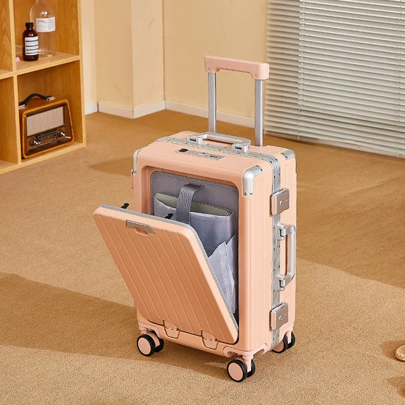 HKM-008083 Hardshell Carry-On Luggage Set for Summer Travel – Stylish and Durable Suitcases