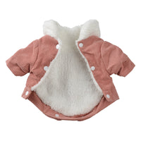 HKM-0081725 Lambswool Fleece-Lined Double-Layer Jacket for Pets in Gray and Pink