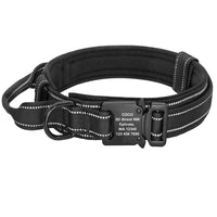 HKM-0081853 Reflective Adjustable Nylon Dog Collar in Camouflage - Medium to Extra Large Sizes Available
