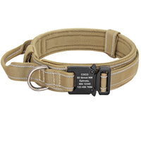 HKM-0081853 Reflective Adjustable Nylon Dog Collar in Camouflage - Medium to Extra Large Sizes Available