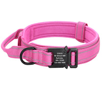 HKM-0081853 Reflective Adjustable Nylon Dog Collar in Camouflage - Medium to Extra Large Sizes Available