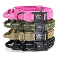 HKM-0081853 Reflective Adjustable Nylon Dog Collar in Camouflage - Medium to Extra Large Sizes Available