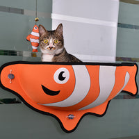 HKM-0082109 Window Suction Cat Hammock Bed for Comfortable Sleeping and Playtime