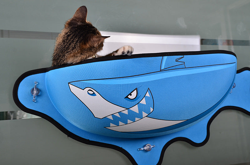 HKM-0082109 Window Suction Cat Hammock Bed for Comfortable Sleeping and Playtime