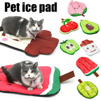 HKM-0083901 Pet Self Cooling Mat - Washable Ice Silk Cushion for Dogs and Cats in Various Fruit Designs