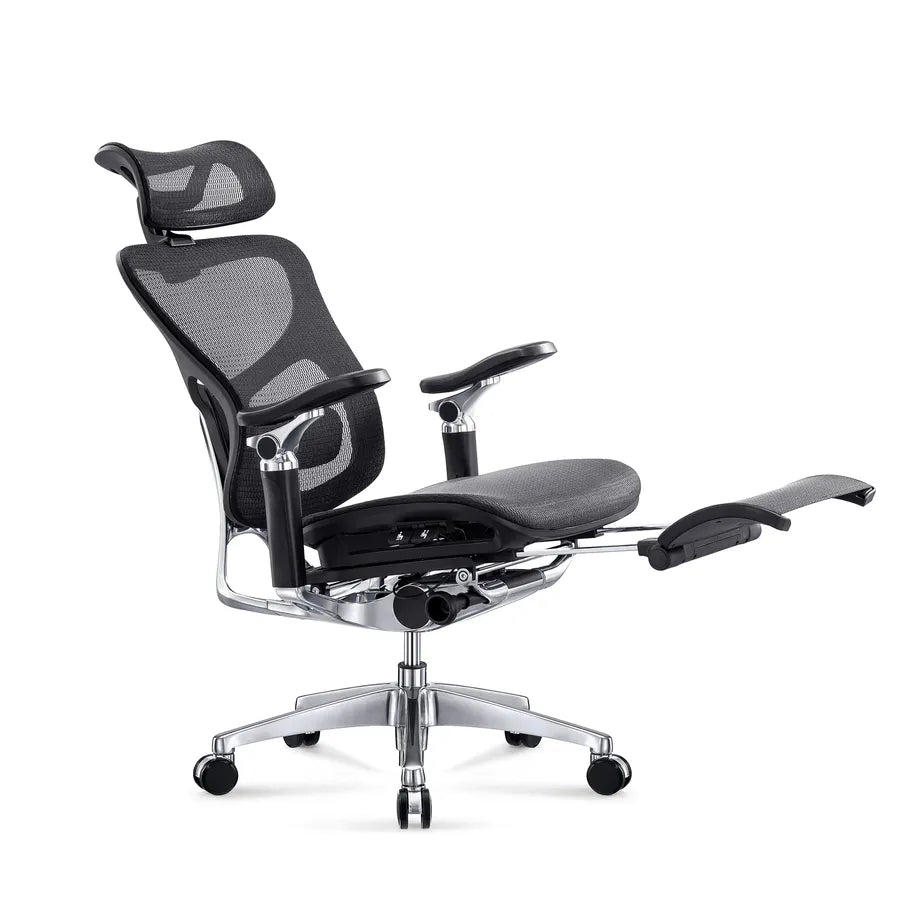 HKM-008467 Ergonomic High Back Mesh Office Chair with Adjustable Armrests and Swivel Base