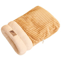HKM-0086077 Cozy Semi-Enclosed Pet Sleeping Bag for Cats and Dogs ¨C Warm Plush Bed for Home Use